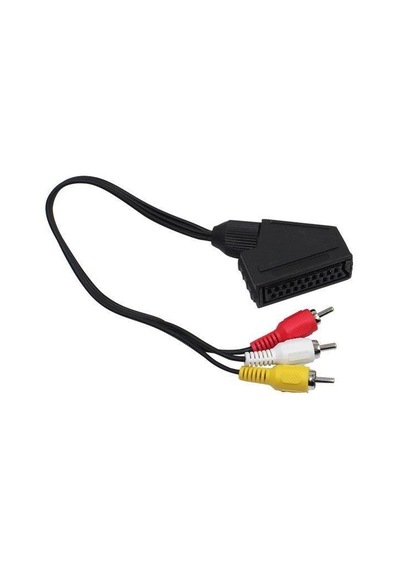 Electroon Scart Adaptör Dişi - Rca Erkek 20Cm Kablo
