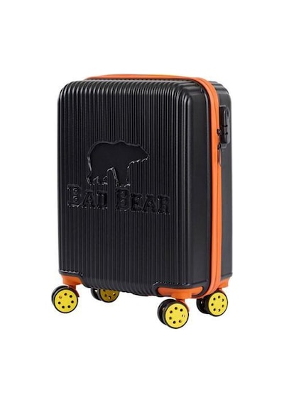 Bad Bear Logo Suitcase 23.01.80.003s Siyah Kabin Küçük Boy Valiz 40lt Siyah