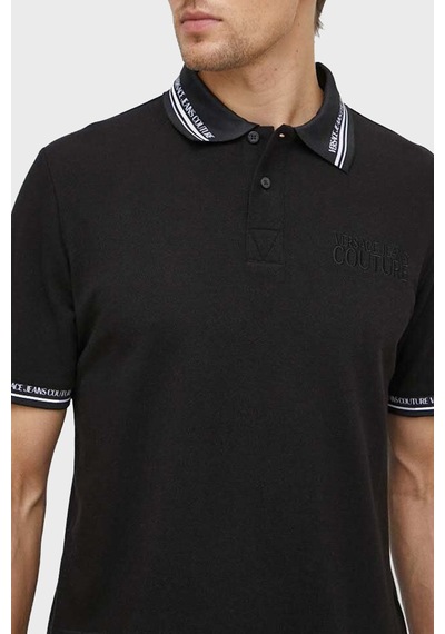 Versace Jeans Couture Erkek Polo Yaka T Shirt 76gagt09 Cj01t 899 Siyah