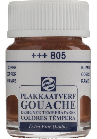Talens Guaj Boya Cam Şişe 16ml 805 Copper (metalik,yaldız) Copper