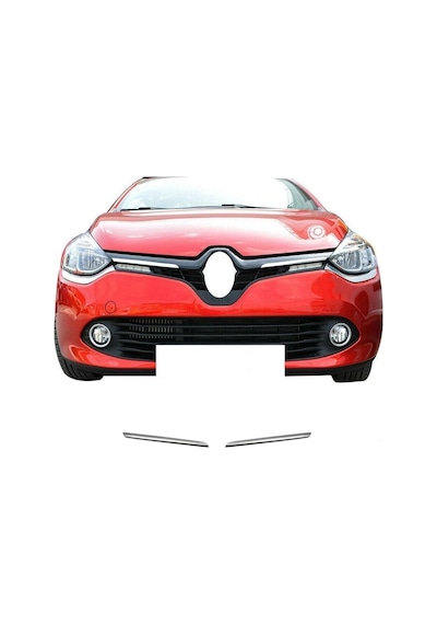 Renault Clio 4 Hb Krom Ön Panjur 2prç Paslanmaz Çelik
