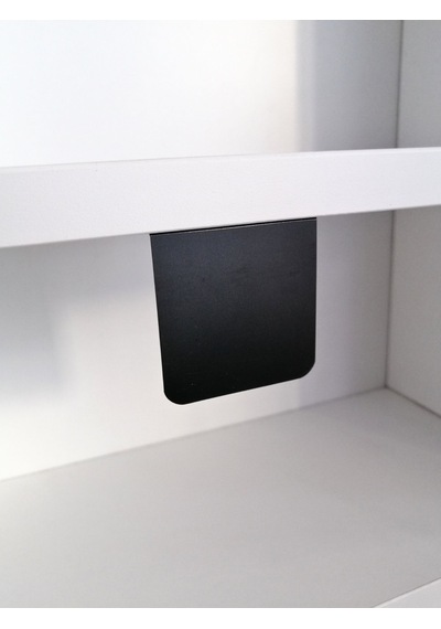 10 Adet Silinebilir Karatahta Siyah Etiket 5 x 5 CM Dik Yapışkanlı