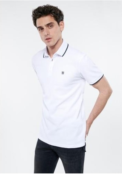Mavi Polo Tısört-beyaz Beyaz