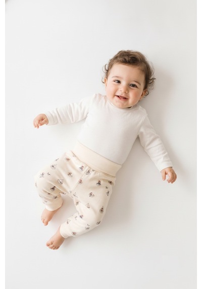 Tiffany Baby & Kids Krooboy Organik Tasarımlı Patiksiz Alt Ekru