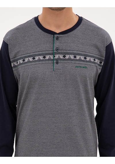 Pierre Cardin Erkek Lacivert Pijama Takım 50322651-200 Lacivert