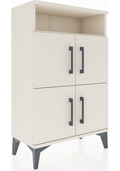 Arges Komodin Tek Raflı 4 Kapaklı 60x30x96 Aytaşı-aytaşı Aytaşı
