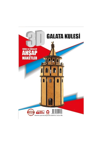 Galata Kulesi - 3D Ahşap Maket