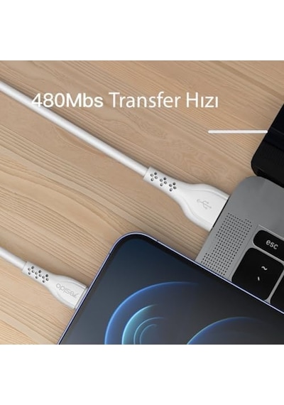 2a Usb To Lightning Hızlı Şarj Kablosu, 1 Metre