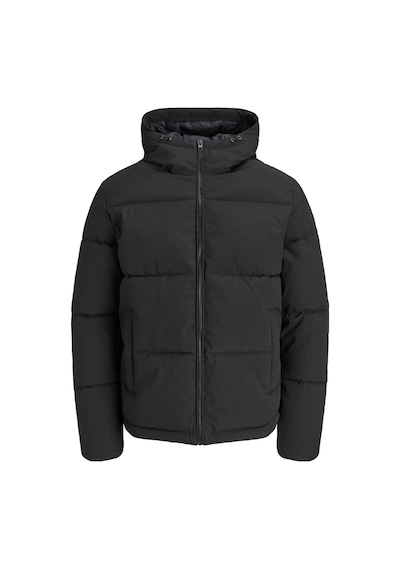 Jack & Jones Erkek Jjgalaxy Kapüşonlu Şişme Mont 12303930 Siyah
