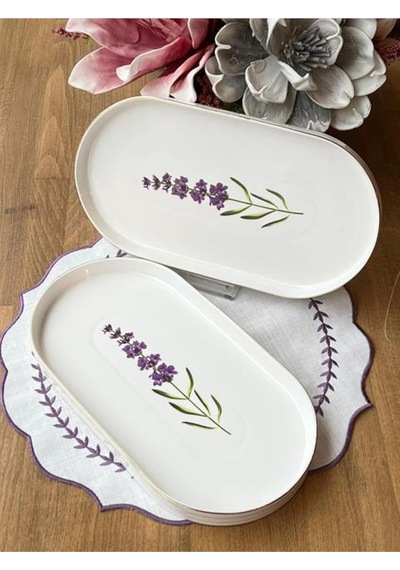 Tr Mimoza Oval Sunum Tabak 2'li Diğer