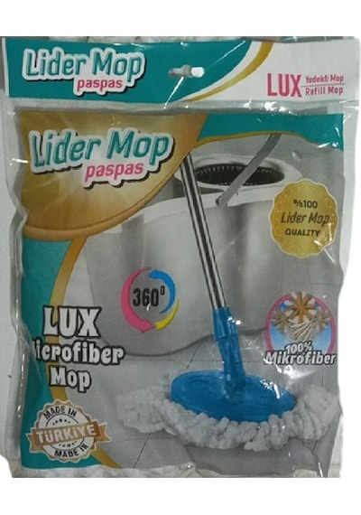 Lider Mikrofiber Yuvarlak Mop Paspas Lux Yedek Ucu 2 Adet
