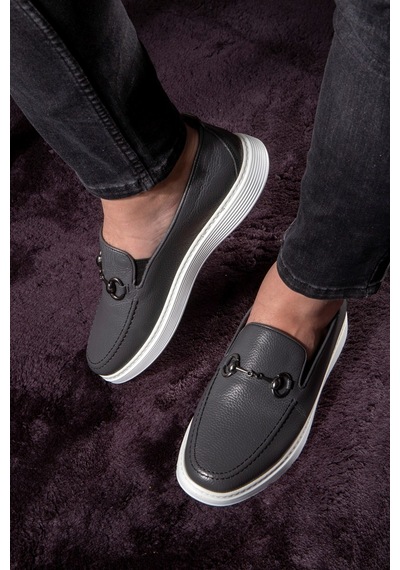 Ducavelli Anchor Hakiki Deri Erkek Günlük Ayakkabı, Loafer Ayakkabı, Hafif Ayakkabı, Yazlık Ayakkabı, Hafif Ayakkabı Gri