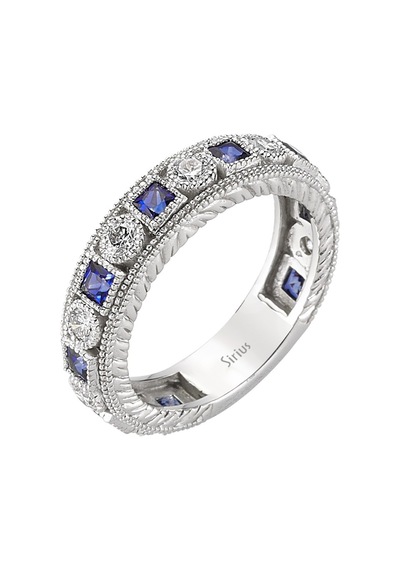 Sirius Pırlanta Ve Safir Taşlı Tamtur Yüzük 0807R0013