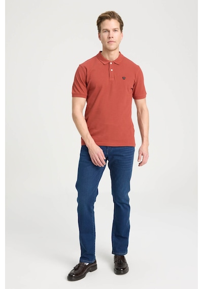 Wrangler Basic Kiremit Erkek Polo Yaka T-shirt W7d5k4xx2t222 Brick-w7d5k4xx2t222