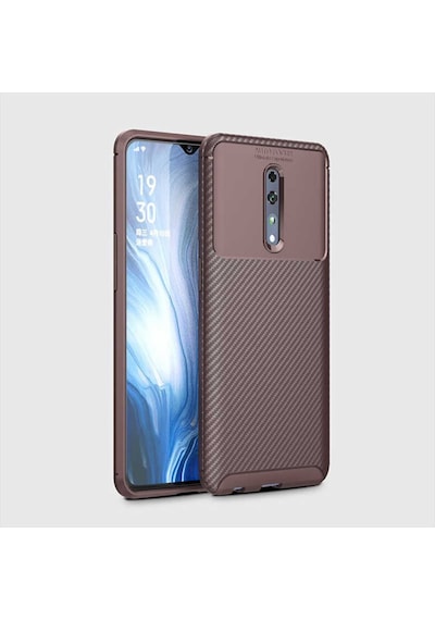 Oppo Reno Z Kilif Karbon Silikon Case 389460582
