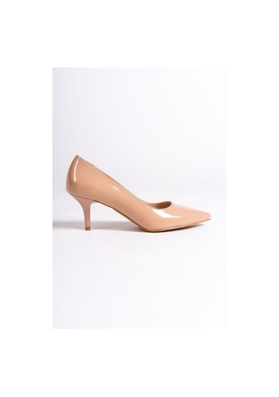 Mubiano Mbhrnr978-n Kadın Rugan İnce 7 Cm Topuklu Nude Stiletto & Topuklu Ayakkabı Nude