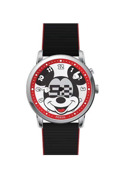 Fossil Fle1232 Disney X Fossil Limited-edition Mickey Mouse Big Tic Erkek Kol Saati Metalik Gri