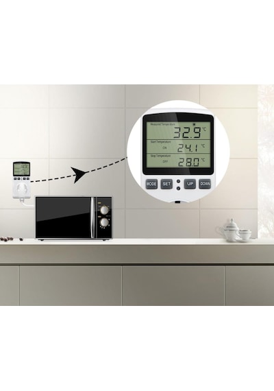 220v Çok Fonksiyonlu Dijital Termostat Kuluçka Sıcaklık Kontrol Cihazı