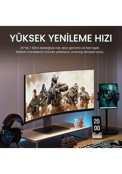 8k/4k 60 Hz Displayport V1.2 Kablo 1.5 Metre