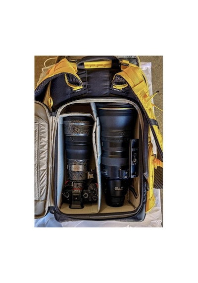 Leofoto All-in-one Travel & Outdoor Camera Backpack With Medium Insert Yellow, 35l