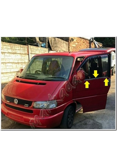 Markadan Vw T4 Caravelle Krom Cam Çıtası 1995-2003 2 Parça   Paslan