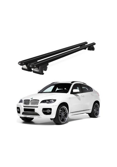 Venüs Bmw X6 E71 2008-2014 Uyumlu Siyah Ara Atkı Port Bagaj Tavan Barı