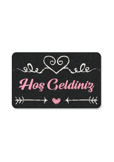 M&h Quality 404 Hoş Geldiniz Yazılır Dekoratif Dış Kapı Önü Ve Iç Mekan Paspası Yıkanabilir Çok Renkli 45 X Diğer