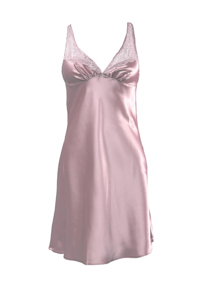 Pierre Cardin İp Askılı Dantelli Saten Gecelik 001 Bordo L Xl