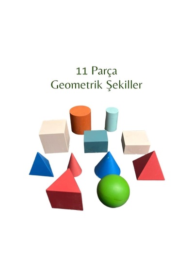 Bigibu 11 Parça Geometrik Şekiller Eğitici Geometrik Şekiller İlkokul Ve Okul Öncesi Eğitici Matematik Seti