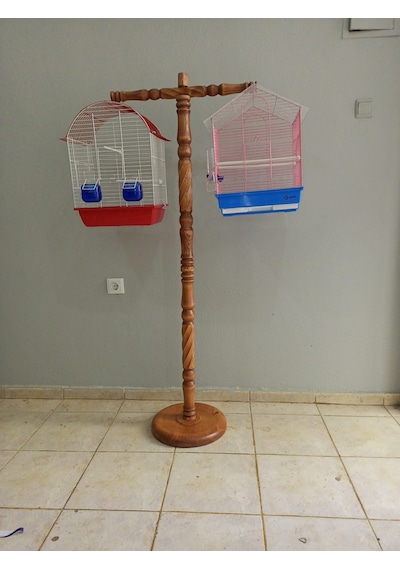 Uzman Abajur İkili Kuş Kafes Askısı