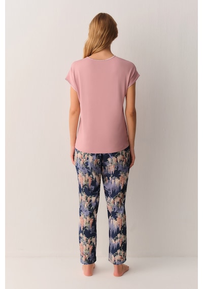 Suwen Garden Pijama Takımı Sh26551660348 Mavi