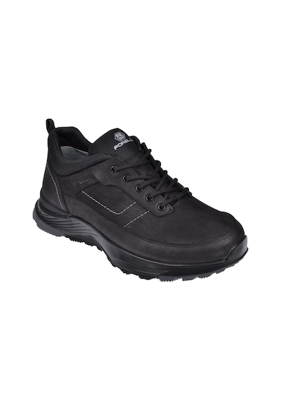Forelli Hakiki Deri Waterproof Erkek Ayakkabı For-grant Siyah Nubuk