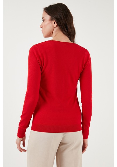 Fashion Friends Bayan Hırka 24k0781k1 Kırmızı Kırmızı