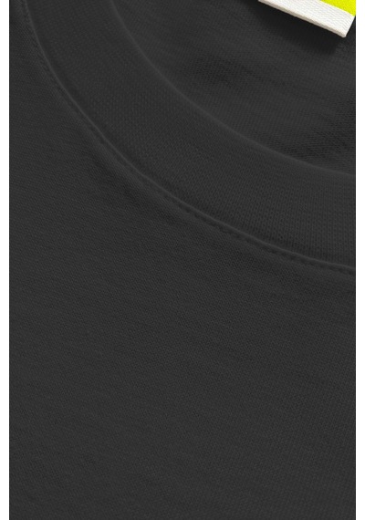 Goffra Erkek Premium Kalite Yoğun Dokulu Pamuklu T-shirt Siyah M101-r0220-02 Siyah