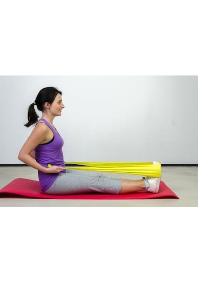 Yoga & Pilates Egzersiz Bandı Sarı Renk 1 Metre