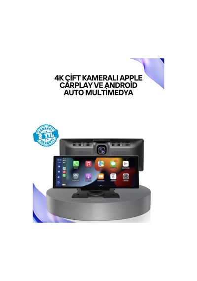 Renault Megane, Clio, Symbol, Captur, Toyota Corolla, Yaris, C-hr, Ford Focus, Fiesta Uyumlu Kablosuz Carplay Multimedya 10.26' Dokunmatik Ekran 10.2"