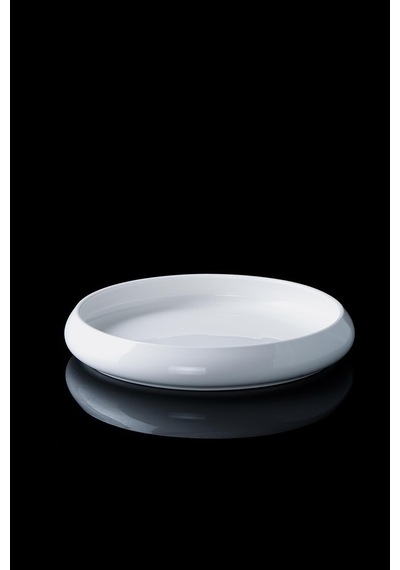 Acar SCT-21-0220/16 Bianco Perla Porselen Yuvarlak Tabak - 24 Cm