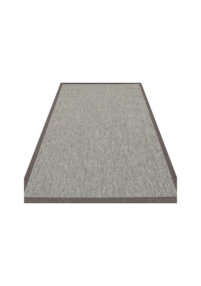 Eko Halı Ventura Vnt 2705 Grey Bordür Dark Mix Sisal Görünümlü İç Ve Dış Mekan Uyumlu Hav Vermeyen M