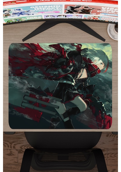 Azur Lane Kaymaz Dikişli Kauçuk Oyuncu Mousepad V1 - 48x40 Xl Gaming Mouse Pad Fare Altlığı
