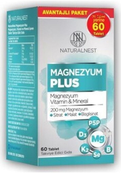 Naturalnest Magnezyum Plus 60 Tablet Fırsat Paketi