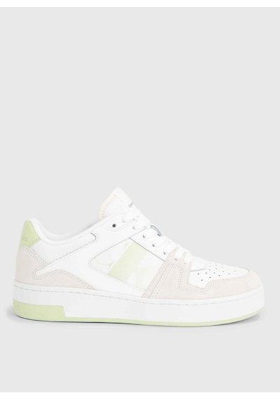 Beyaz Kadın Süet Sneaker Yw0yw0144602u Beyaz