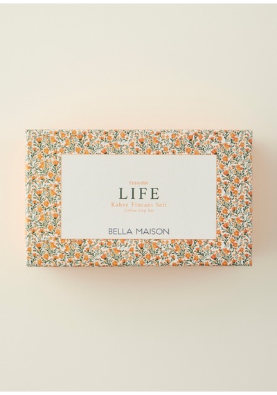 Bella Maison Life 6'lı Kahve Fincanı Seti 120 Cc Çok Renkli