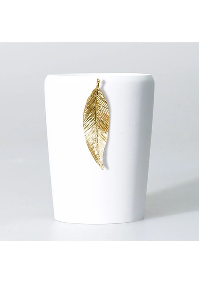 Leaf Sıvı Sabunluk Beyaz Altın