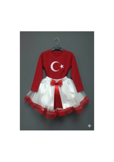 Çlm Store Tütü Etek Ve Uzun Kollu Ayyıldızlı Tişört Kırmızı Kırmızı Çlm Store Tütü Etek Ve Uzun Kollu Ayyıldızlı Tişört Kırmızı Kırmızı