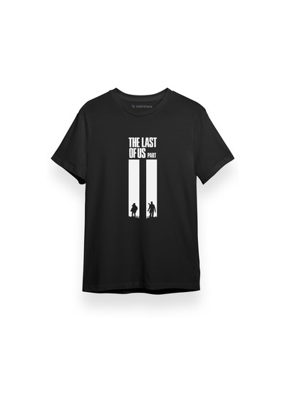 The Last Of Us Part Iı Ellie Joel Siyah Kısa Kol Erkek Tshirt 001
