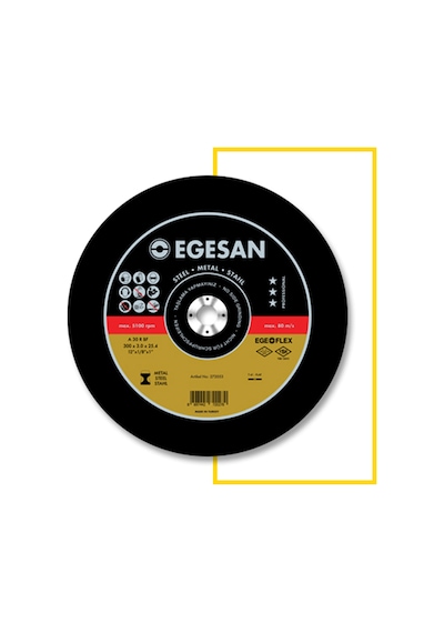 Egesan Metal Kesici Taş Metal Kesme Taşı 115x3.0x22 Mm N11.182