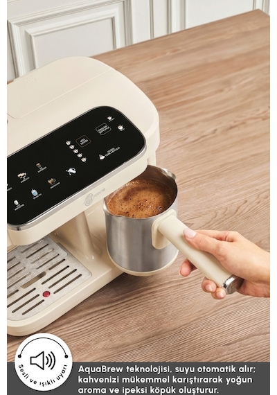 Karaca Hatır Perfetto Dijital Ve Dokunmatik Ekranlı Espresso Ve Türk Kahve Makinesi