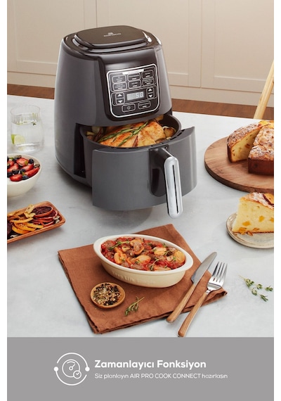 Karaca Connect Air Pro Cook Xl 2 In 1 Uzaktan Erişimli 4 Kişilik Airfryer