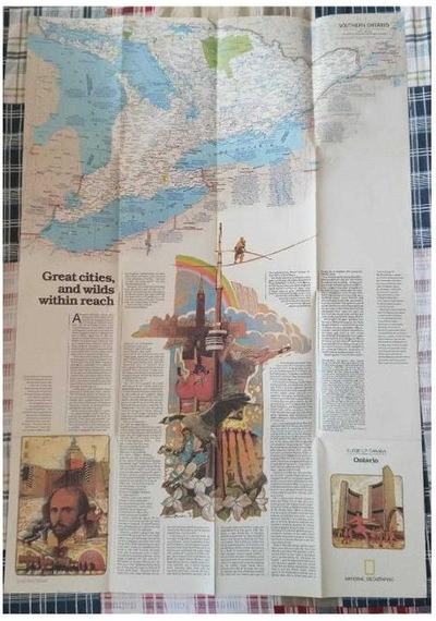 Close - Up: Canada Ontario National Geographic Harita Map Diğer