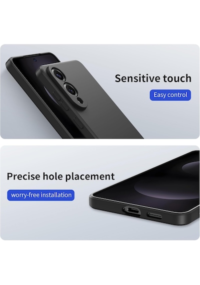 Samsung Galaxy Uyumlu S25 Edge Kılıf Renkli Silikon + Ekran Koruyucu Cam